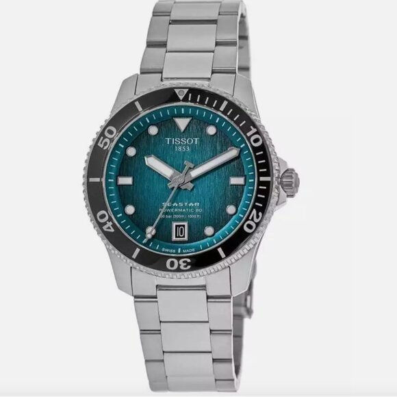 New Tissot Seastar Powermatic Automatic Men's Watch - Picture 1 of 4